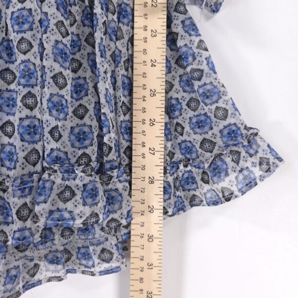 NWT MISA Los Angeles Zonia Off Shoulder‎ Chiffon Mini Dress Ruffle Pleated SMALL - Picture 11 of 15